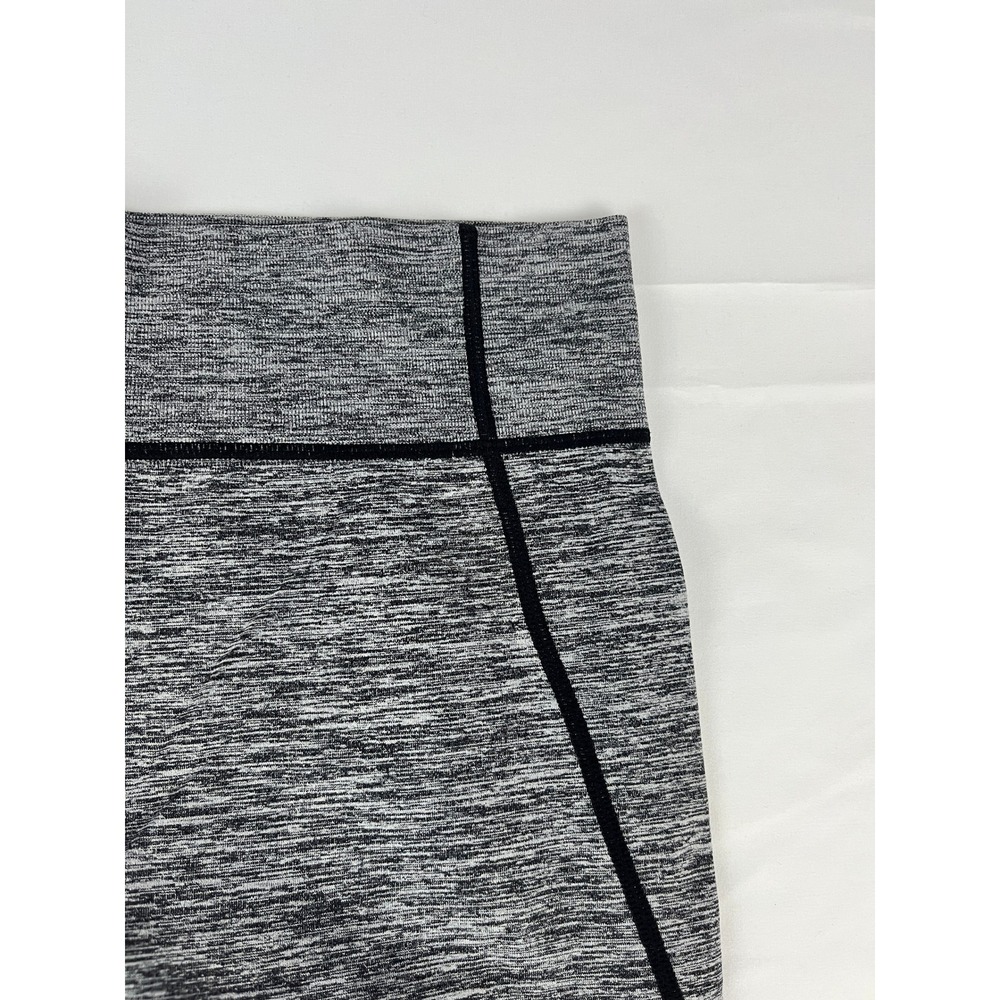 Kathy Capri Plus Leggings Grey Heathered Black Trim Activewear Pants‎ 2X3X